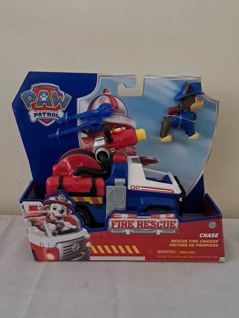 Paw Patrol Chase Fire Rescue Truck Toy - Blue, Red, White